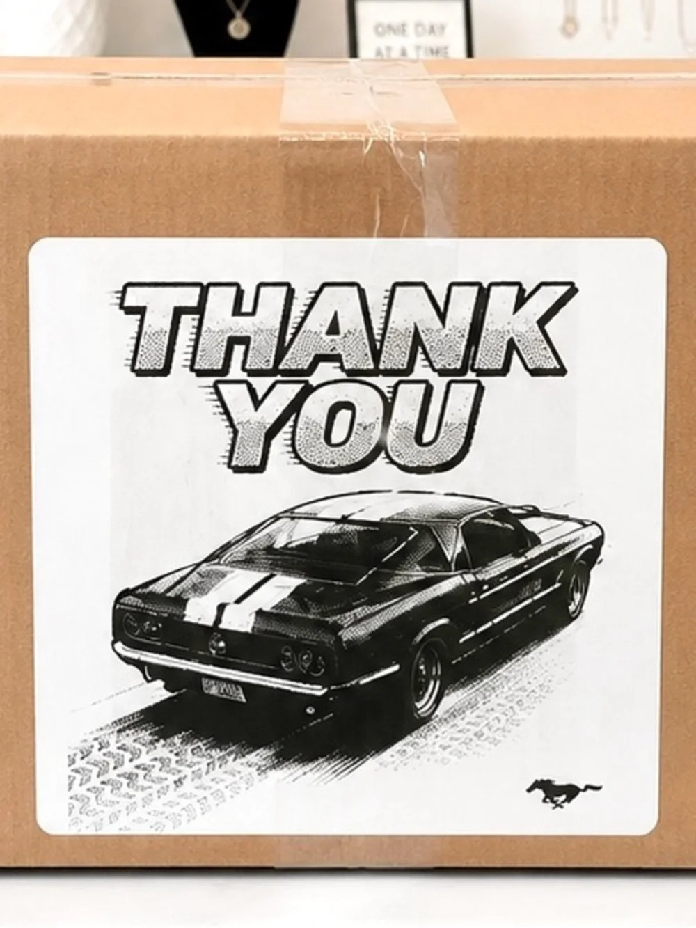 Ford Mustang Thank You Stickers-100ct.